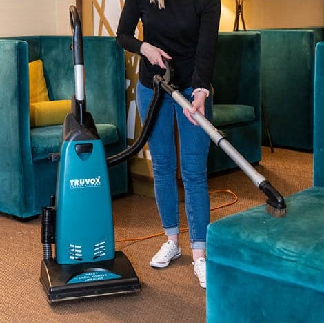 Truvox Vacuum Cleaner Truvox Valet Dual Motor Upright Commercial Vacuum Cleaner 240v VDMU - Buy Direct from Spare and Square