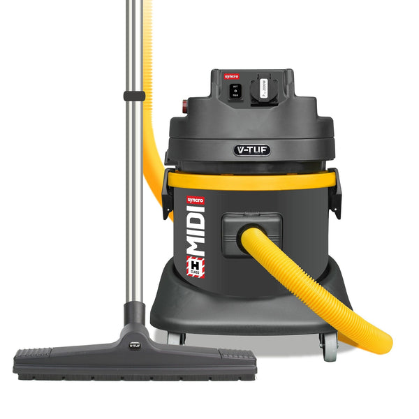 V-Tuf Vacuum Cleaner V-Tuf MIDI Syncro H-Class Industrial Vacuum With Power Take Off - 240v MIDIS240 - Buy Direct from Spare and Square