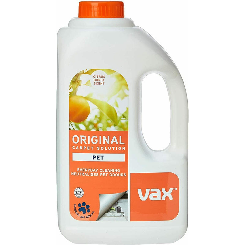 Vax Cleaning Chemicals Vax Pet Floral Fresh Original Carpet Cleaning Solution - 1.5L - Floral Fresh 19142366 - Buy Direct from Spare and Square