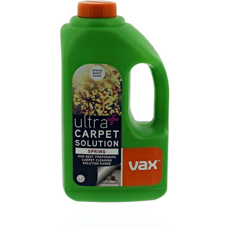 Vax Cleaning Chemicals Vax Ultra+ Spring Carpet Washing Solution - 1.5L - Contains Carpet Guard 19137769 - Buy Direct from Spare and Square