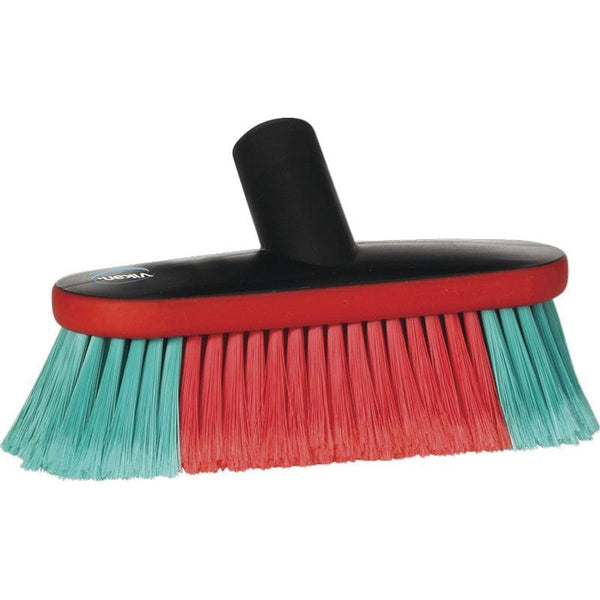 Vikan Window Cleaning Equipment Vikan 230mm Water Fed Soft Bristle Brush Head - 50mm Bristles 526952 - Buy Direct from Spare and Square