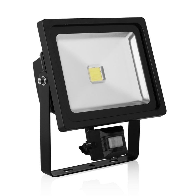 XQLITE Floodlights XQLITE 30W LED Floodight With Sensor Black 5013529137367 10.054.09 - Buy Direct from Spare and Square